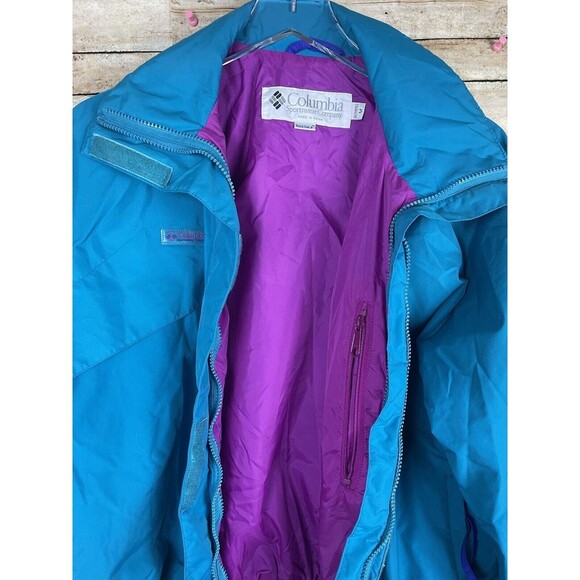 Columbia WHIRLIBIRD Interchange Down Ski Jacket Retro Vintage 1990's Women's Med - Picture 5 of 9